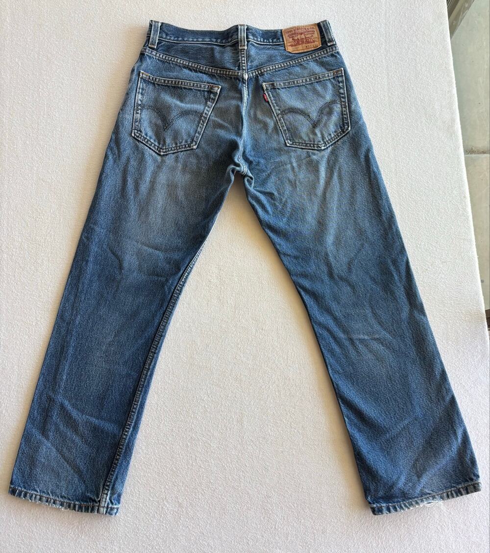 Levi’s 505 Regular Fit Straight Stonewash Blue Jeans Men’s 33X30 Casual